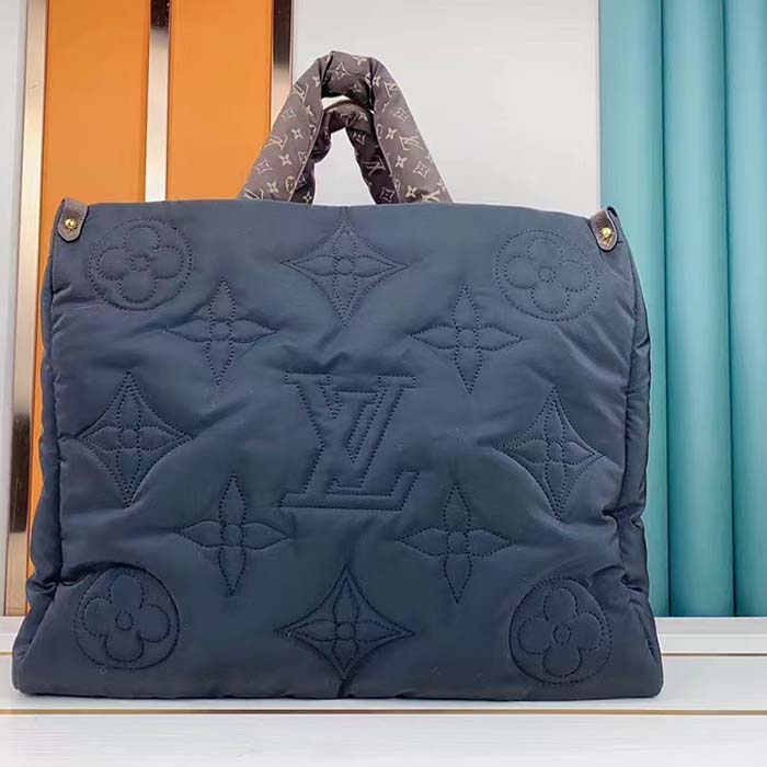 Louis Vuitton LV Unisex OnTheGo MM Tote Black Recycled Nylon Econyl