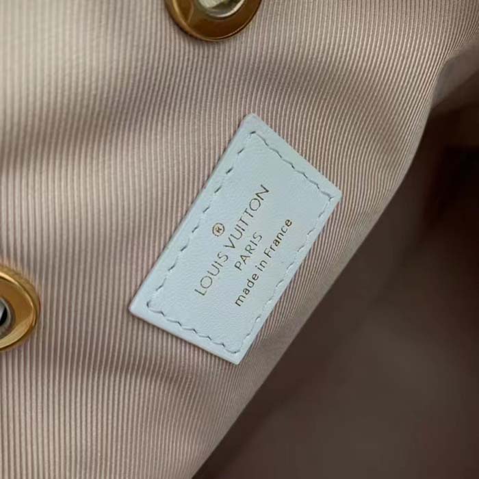 Louis Vuitton LV Women Néonoé MM White Cotton Cowhide Leather