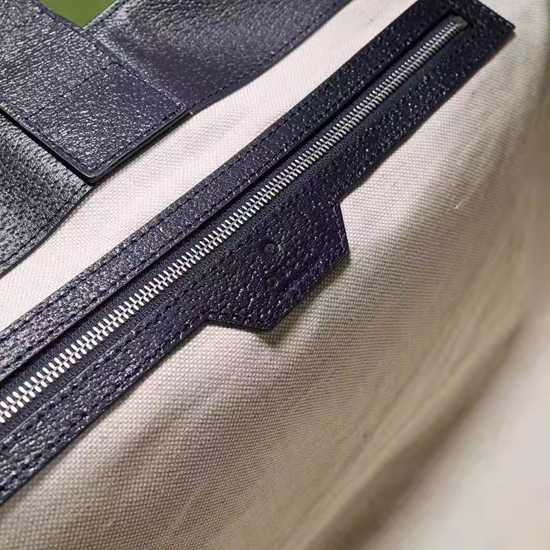 Gucci Unisex Ophidia Medium GG Tote Beige Blue GG Supreme Canvas