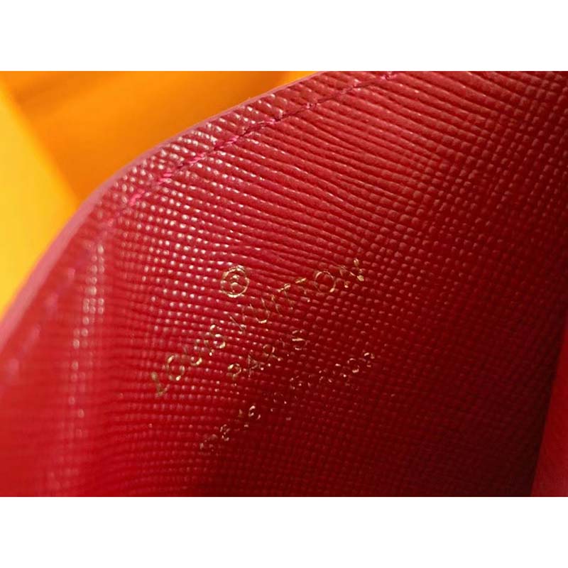 Louis Vuitton LV Unisex Card Holder Wallet Fuchsia Pink Monogram Coated Canvas