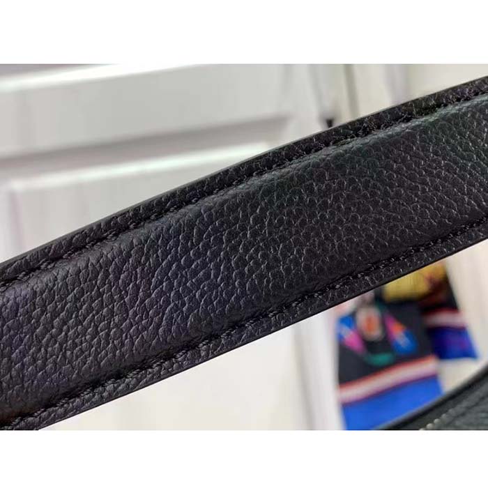 Louis Vuitton LV Women Bagatelle Black Handbag Black Monogram Empreinte Grained Cowhide Leather Studs