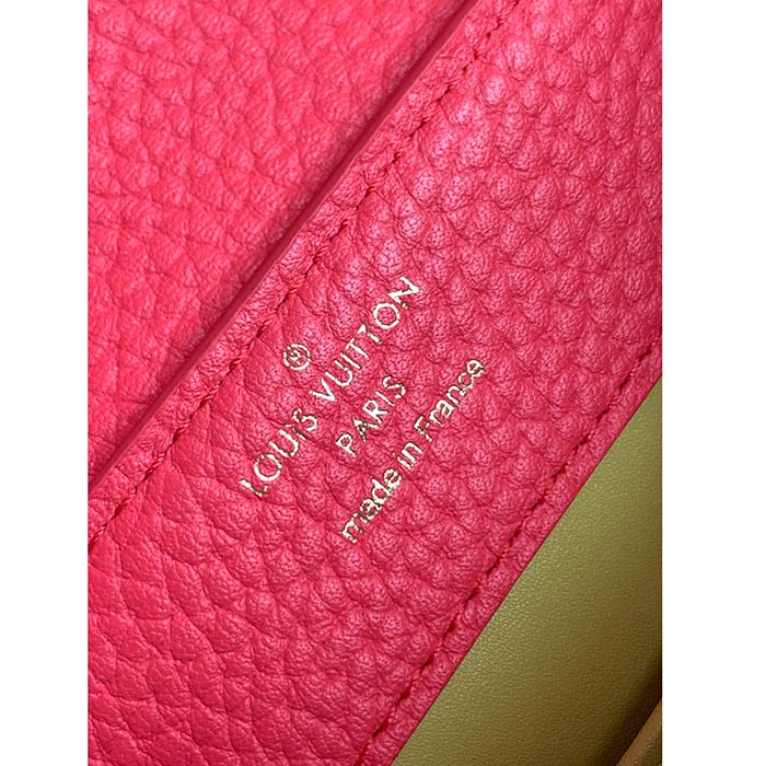 Louis Vuitton LV Women Capucines Mini Handbag Dragon Fruit Pink Cedrat Taurillon Leather