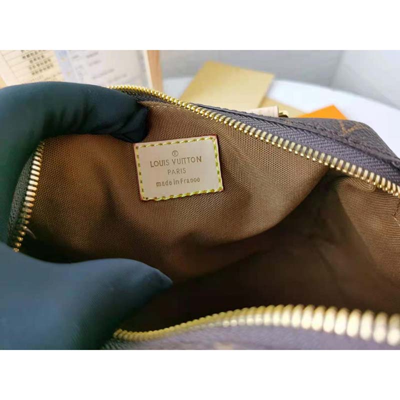 Louis Vuitton LV Women Speedy Bandoulière 20 Handbag Black Monogram Coated Canvas