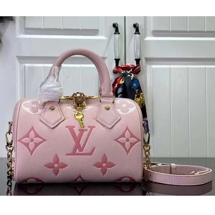 Louis Vuitton LV Women Seedy Bandoulière 20 Pink Embossed Supple Cowhide Leather