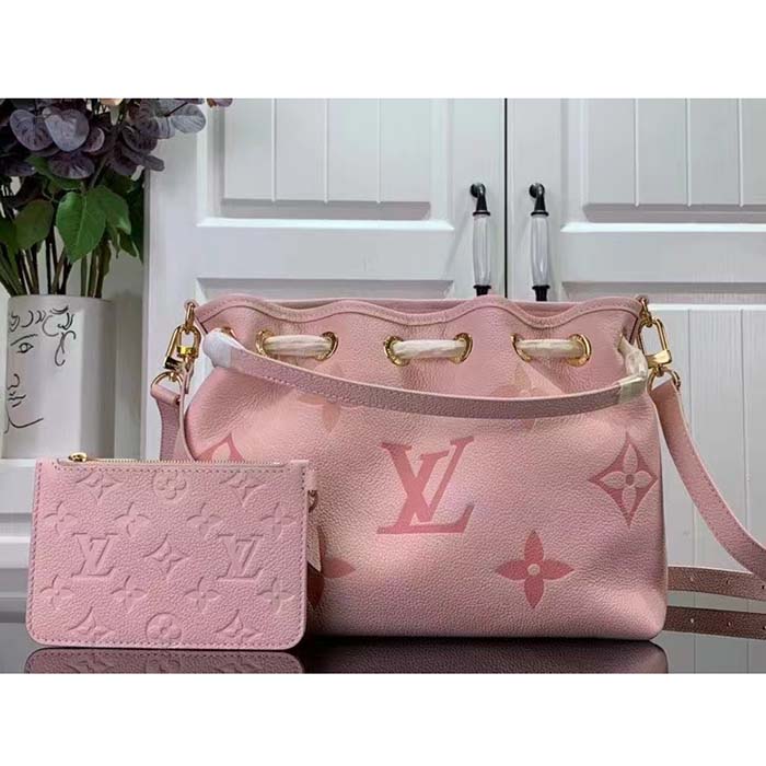 Louis Vuitton LV Women Summer Bundle Dégradé Rose Pink Embossed Supple Cowhide Leather