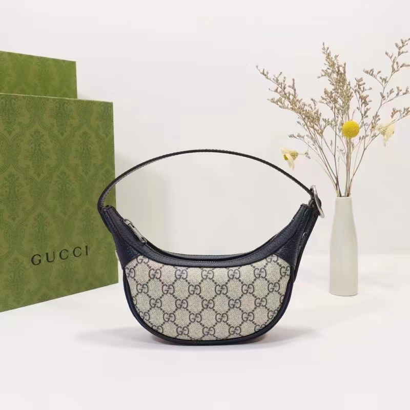 Gucci Unisex Ophidia GG Mini Bag Blue Beige GG Supreme Canvas