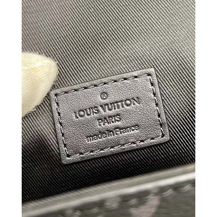 Louis Vuitton LV Unisex Steamer Wearable Wallet Black Monogram Eclipse Coated Canvas Cowhide Leather