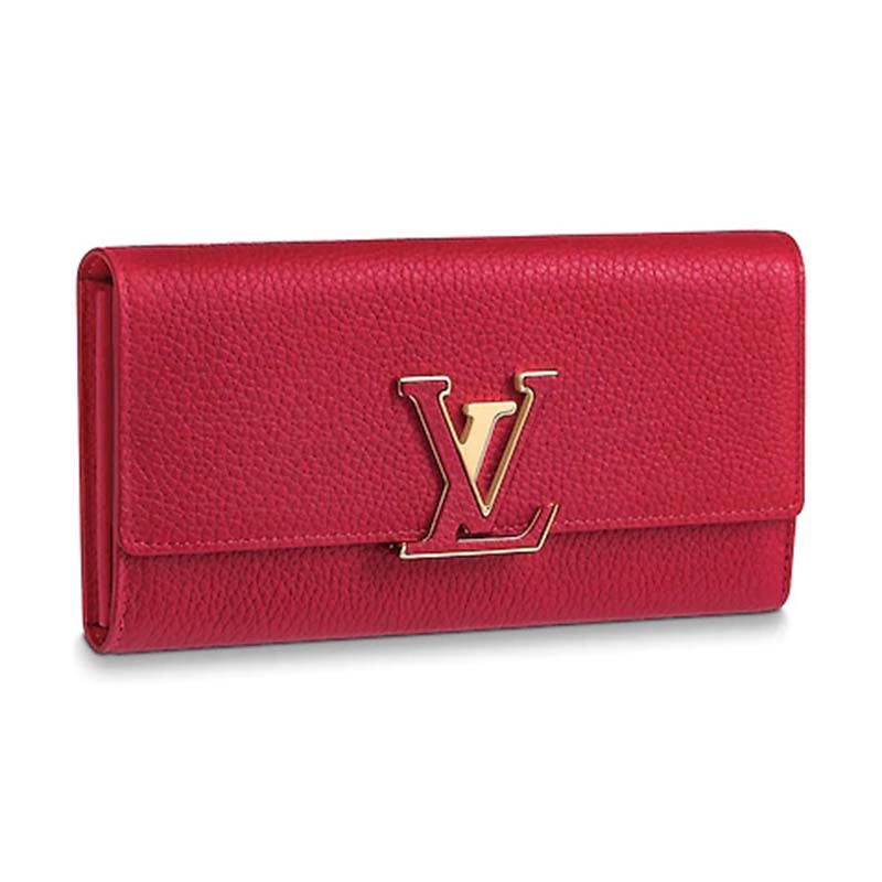 Louis Vuitton LV Women Capucines Wallet in Taurillon Leather