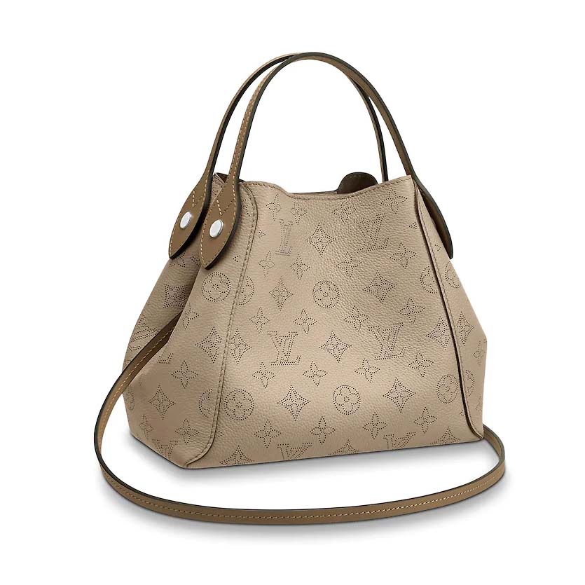 Louis Vuitton LV Women Hina PM Handbag in Mahina Perforated Calf Leather