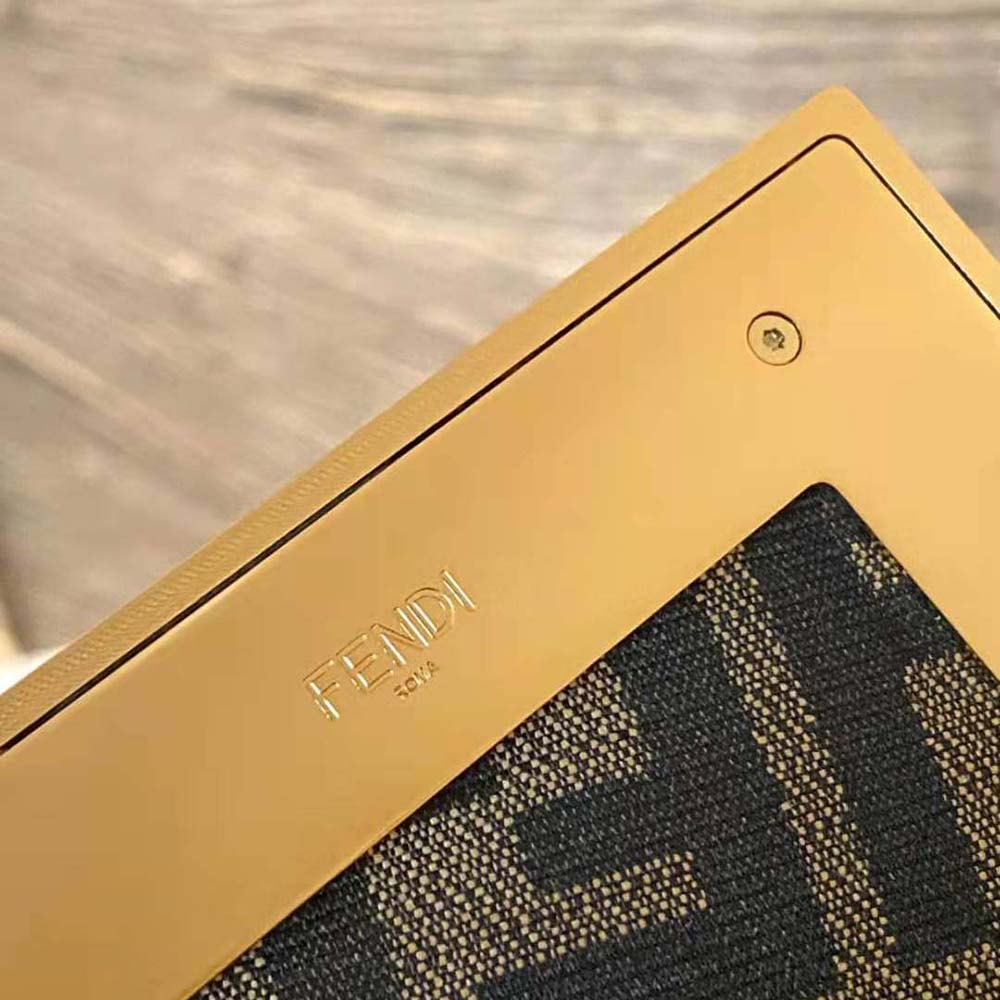 Fendi Women First Medium Nappa Leather Bag-Brown