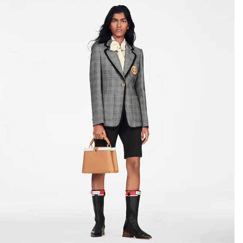 Louis Vuitton LV Women Capucines BB Bag Arizona Taurillon Leather Shearling