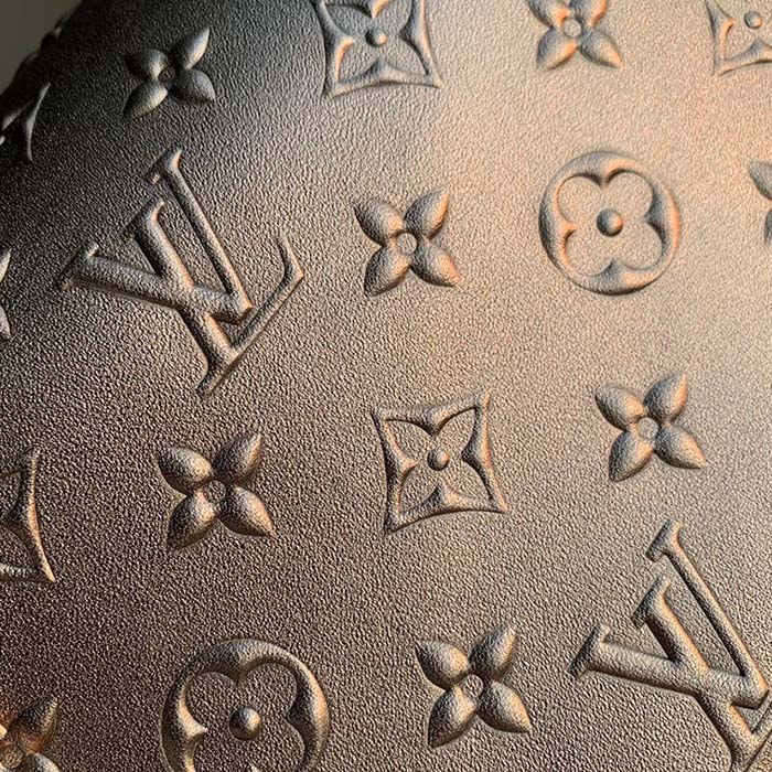 Louis Vuitton LV Unisex Side Trunk Handbag Light Gold Calfskin