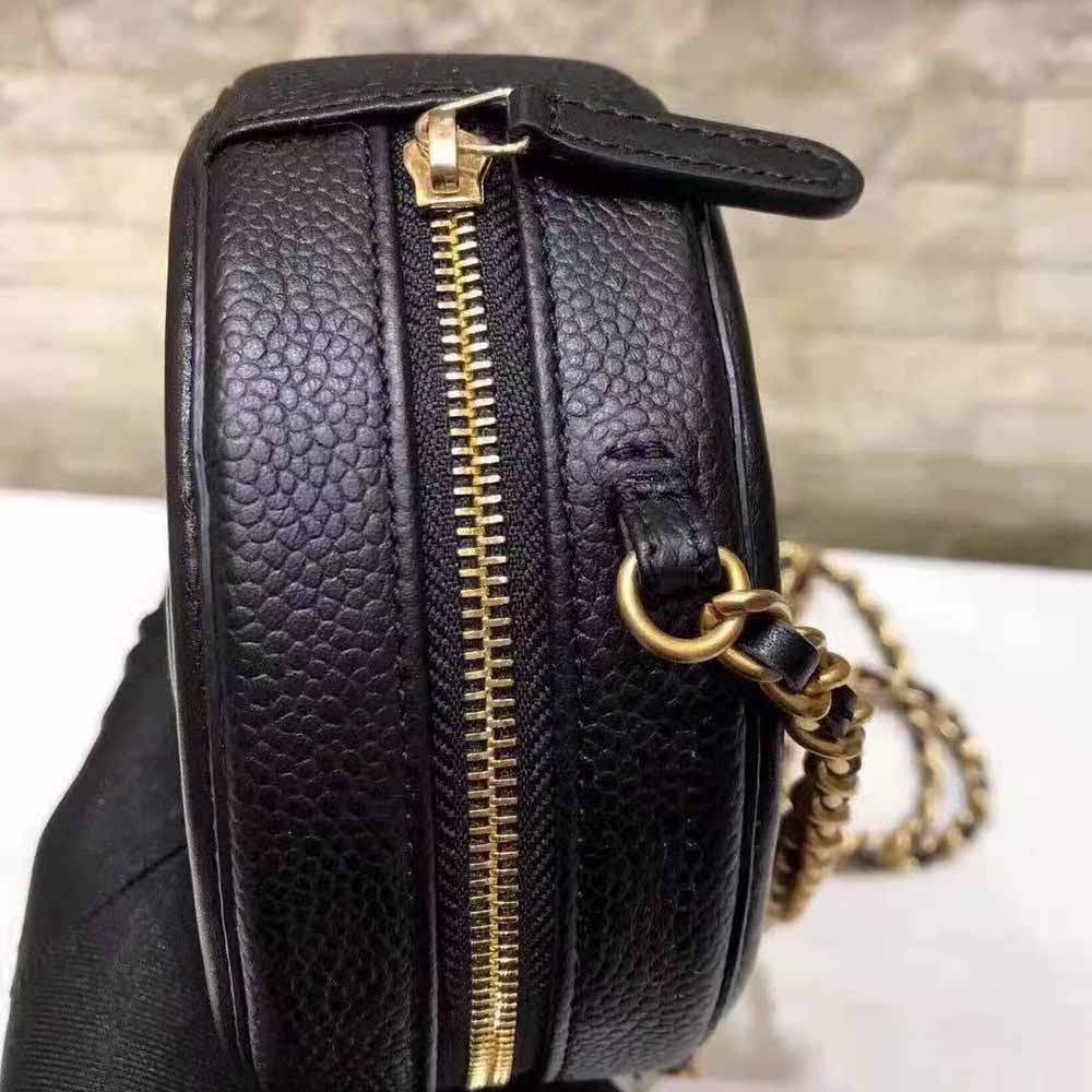 Chanel Women Chanel 19 Clutch with Chain Lambskin Gold Silver-Tone and Ruthenium Black