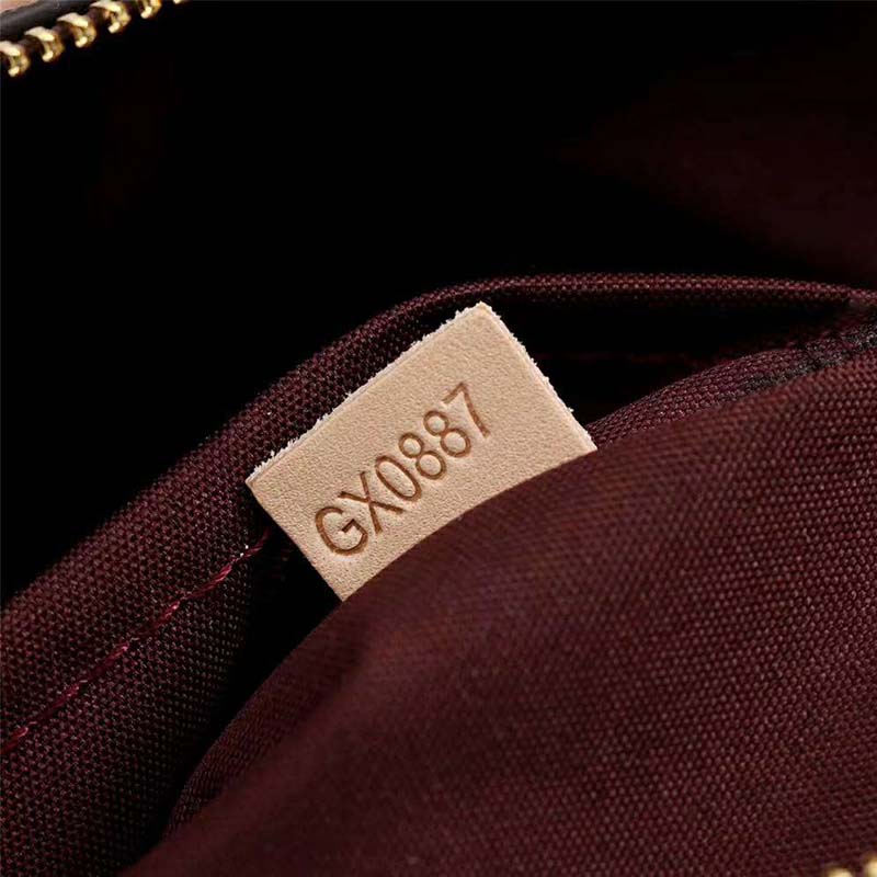 Louis Vuitton LV Women Rivoli MM Handbag in Monogram Coated Canvas-Brown