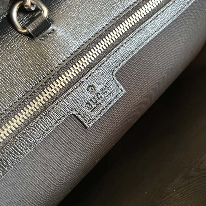 Gucci Unisex Medium Tote Bag Interlocking G Black GG Supreme Canvas