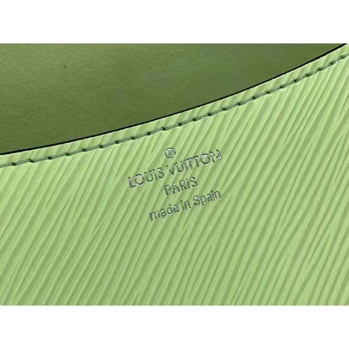Louis Vuitton LV Women Buci Green Epi Grained Smooth Cowhide Leather