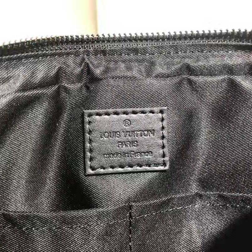 Louis Vuitton LV Men Alpha Messenger in Classic LV Damier Graphite Canvas-Grey