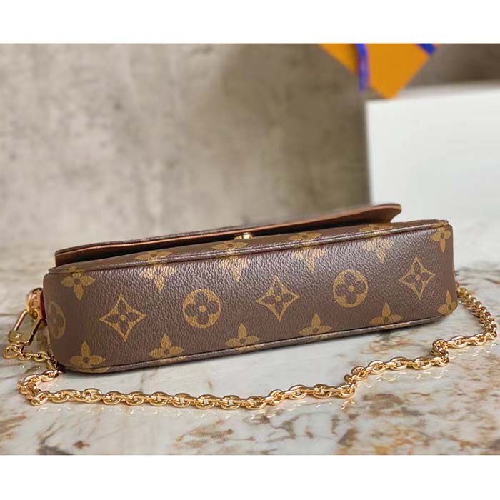 Louis Vuitton Women LV Wallet On Chain Ivy Brown Monogram Coated Canvas