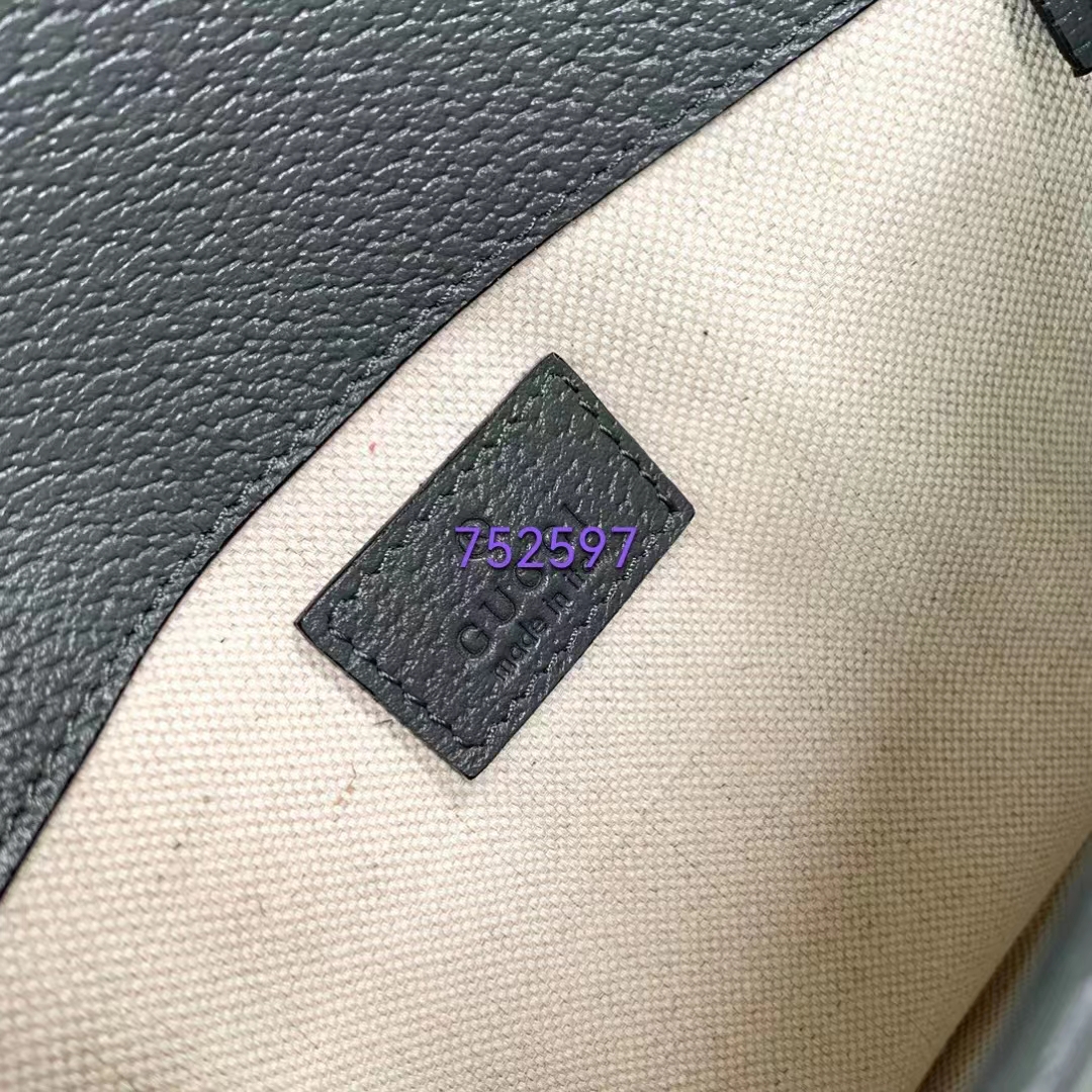 Gucci Unisex Ophidia GG Small Belt Bag Grey Black GG Supreme Canvas Double G