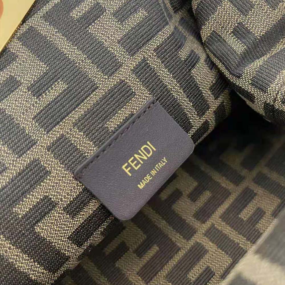 Fendi Women First Small Beige Leather Bag with Exotic Details