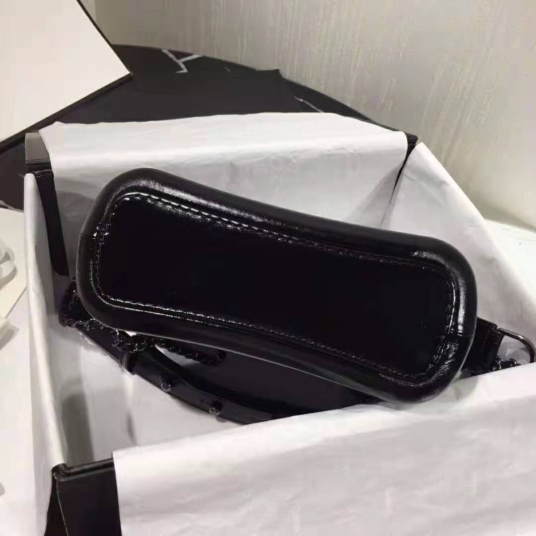 Chanel Women Chanel’s Gabrielle Small Hobo Bag in Aged and Smooth Calfskin-Black