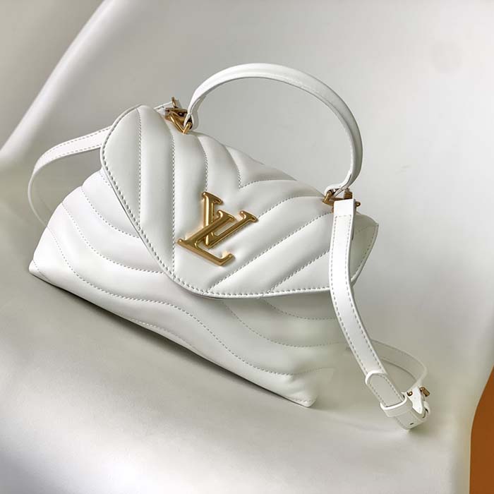 Louis Vuitton LV Women Hold Me Top-Handle Bag White Smooth Cowhide Leather