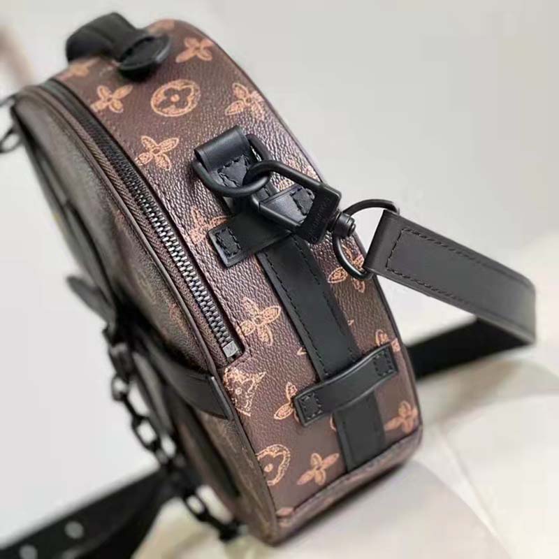 Louis Vuitton LV Unisex Wheel Box Brown Monogram Coated Canvas Cowhide Leather