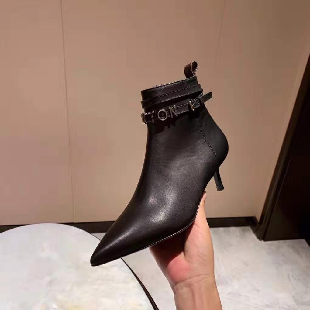 Louis Vuitton LV Women Call Back Ankle Boot in Smooth Calf Leather 5.5 cm Heel-Black