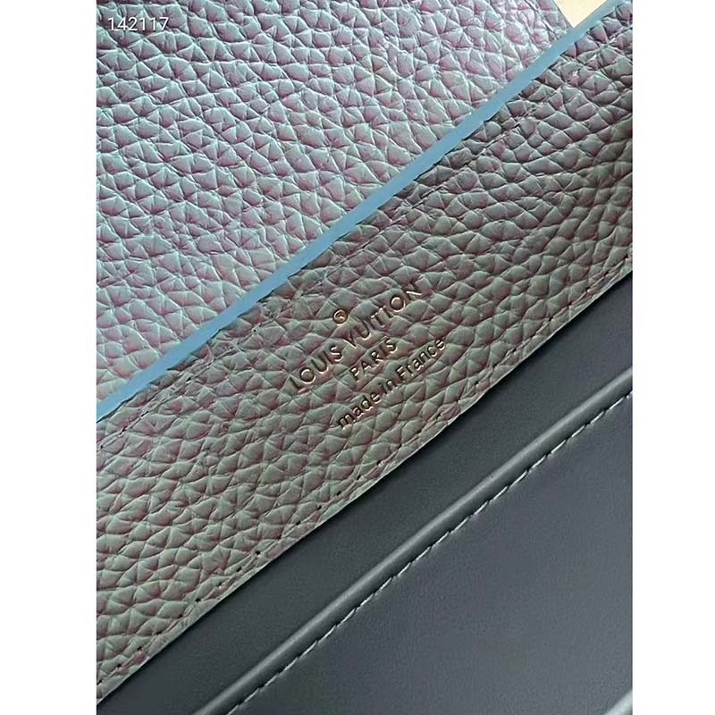 Louis Vuitton LV Women Capucines BB Handbag Lilas Purple Taurillon Leather