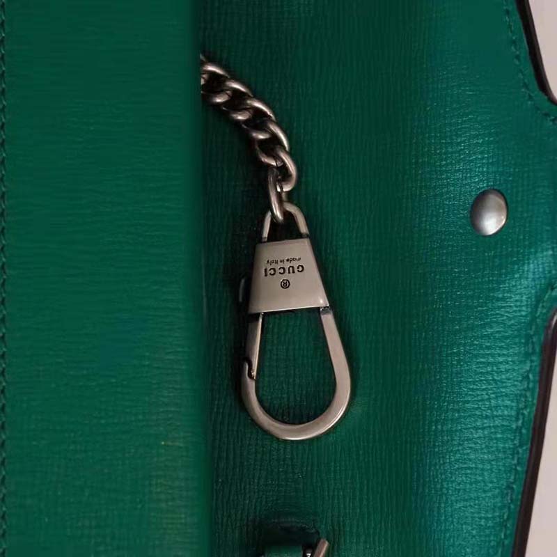 Gucci Women Dionysus Small Shoulder Bag Bright Green Leather Emerald Green Leather