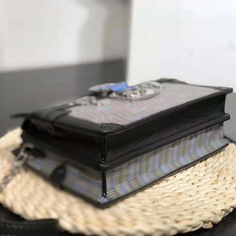 Louis Vuitton LV Women Trunk Clutch Bag with Monogram LV Pop Print-Blue