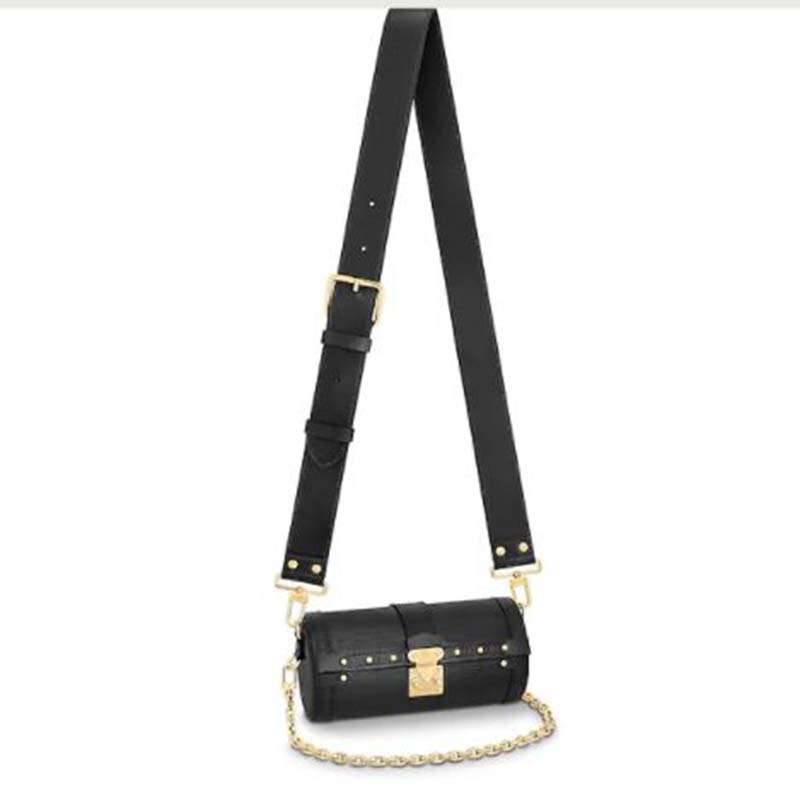 Louis Vuitton Women Papillon Trunk Handbag Black Epi Cowhide Leather