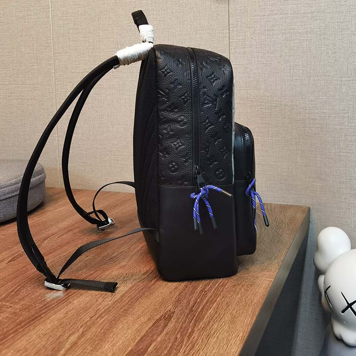 Louis Vuitton LV Unisex Dean Backpack Gray Taurillon Cowhide Leather