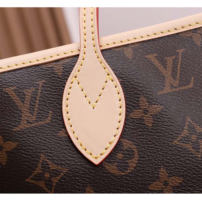Louis Vuitton Unisex LV x YK Neverfull MM Monogram Coated Canvas Pumpkin Print