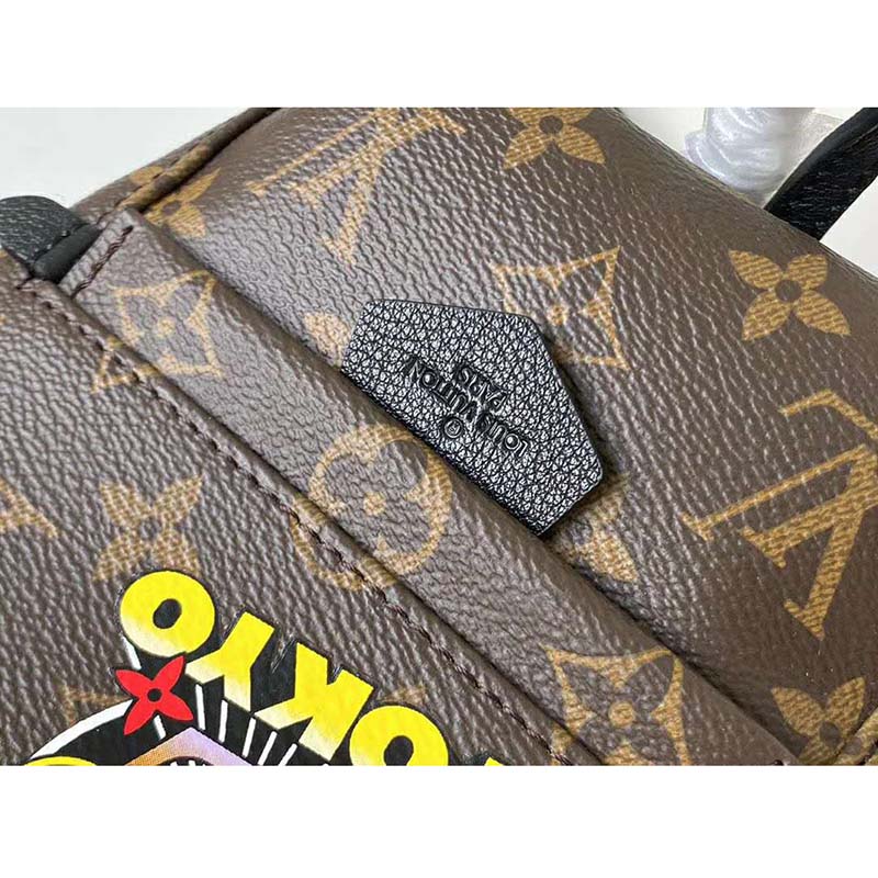 Louis Vuitton LV Unisex Backpack Bag in Monogram Canvas-Brown