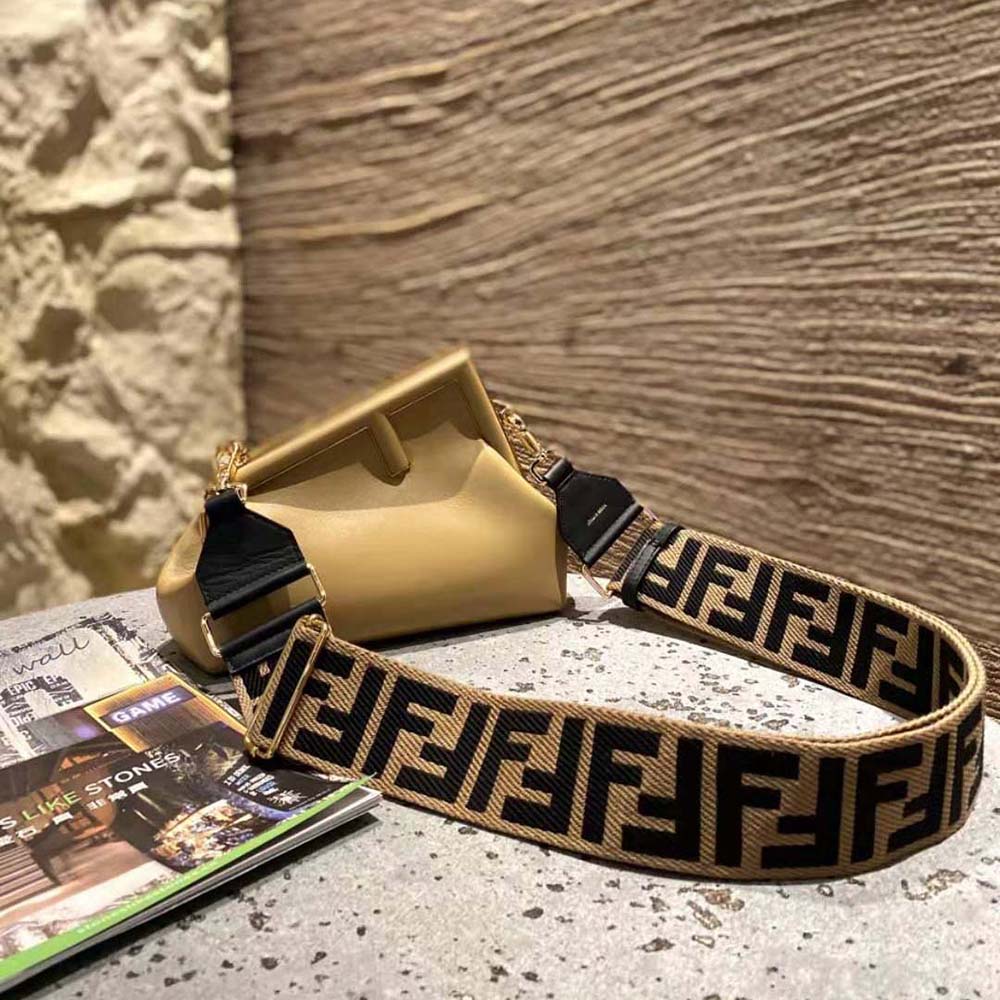 Fendi Women First Small Nappa Leather Bag-Beige