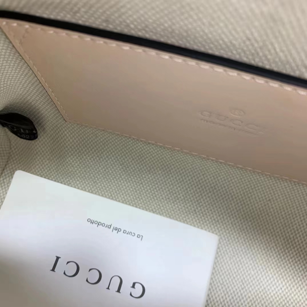 Gucci Women Matelassé Leather Top Handle Bag Beige GG Matelassé Leather Double G