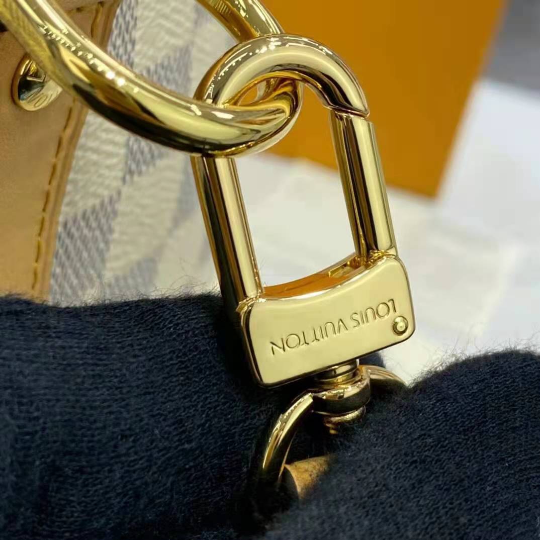 Louis Vuitton LV Unisex Speedy 30 Bandoulière Blue Damier Azur Coated Canvas