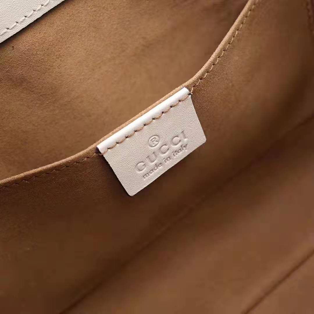 Gucci GG Women Padlock GG Small Shoulder Bag in Beige/Ebony GG Supreme Canvas