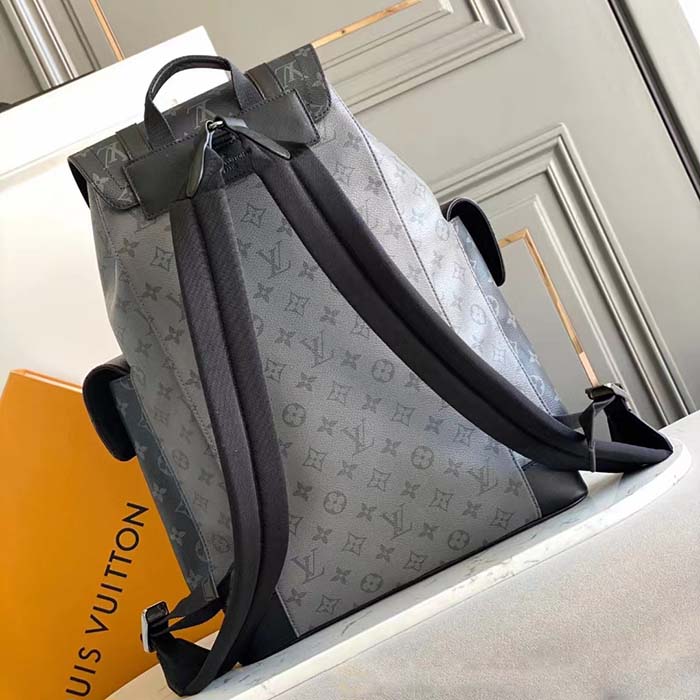 Louis Vuitton LV Unisex Christopher MM Backpack Monogram Eclipse Coated Canvas Reverse