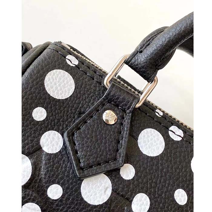 Louis Vuitton Women LVxYK Nano Speedy Black White Embossed Grained Monogram Empreinte Cowhide