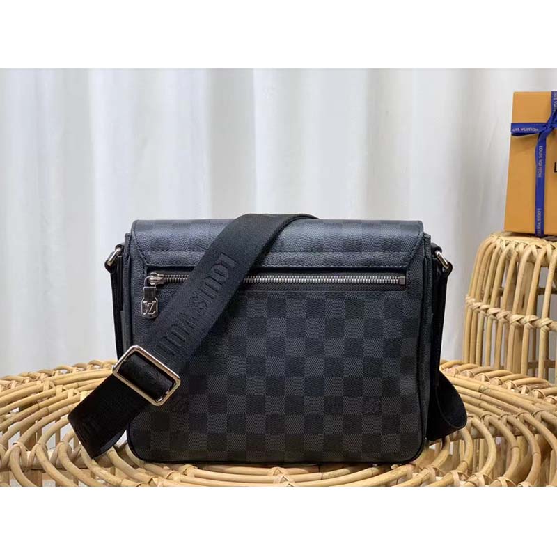 Louis Vuitton LV Men District PM Bag Damier Graphite Coated Canvas