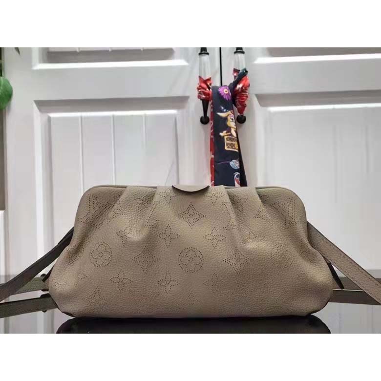 Louis Vuitton LV Women Scala Mini Pouch Coquille Mahina Perforated Calf Leather