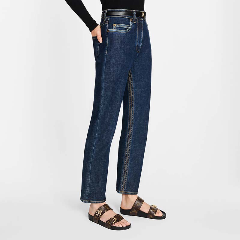 Louis Vuitton Women LV Bom Dia Flat Mule Brown Patent Monogram Canvas Anatomic Leather