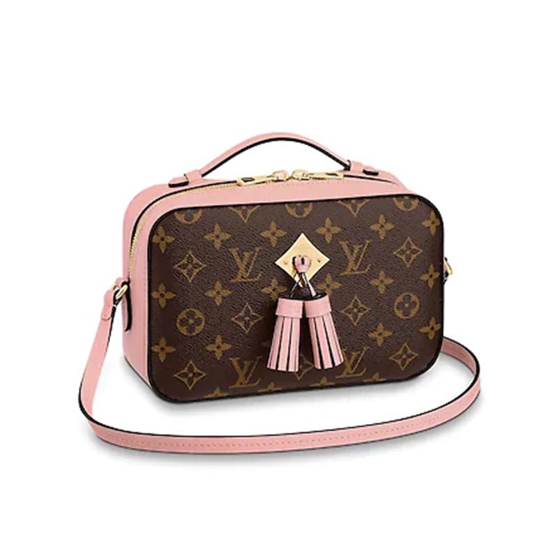 Louis Vuitton LV Women Saintonge Handbag in Monogram Canvas and Smooth Leather