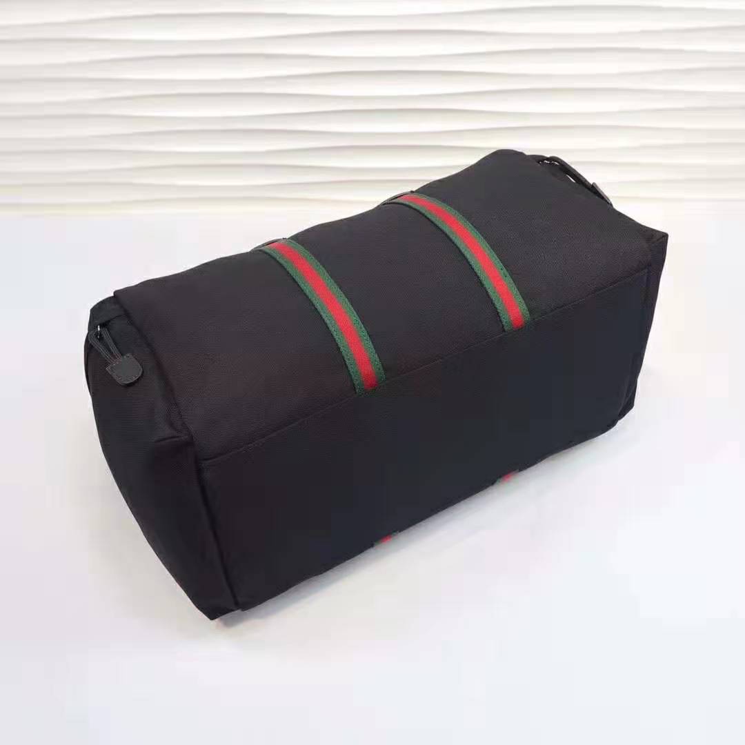 Gucci GG Men Technical Canvas Duffle in Black Technical Canvas