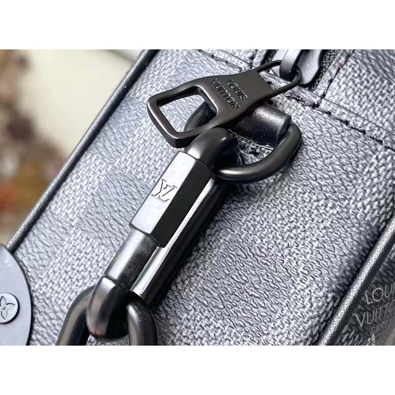 Louis Vuitton LV Unisex Mini Soft Trunk Damier Graphite Coated Canvas