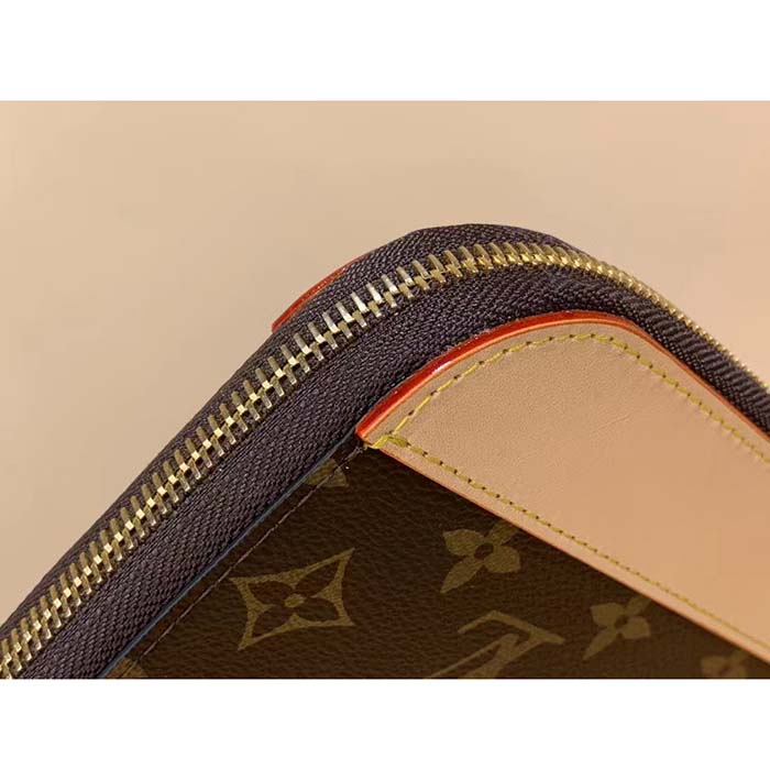 Louis Vuitton LV Unisex Pochette Jour Monogram Coated Canvas Aged Cowhide Leather