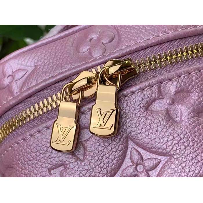 Louis Vuitton LV Women Micro Vanity Pearly Lilac Monogram Empreinte Embossed Supple Grained Cowhide