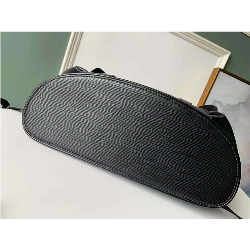 Louis Vuitton LV Unisex Christopher PM Backpack in Cowhide Leather-Black